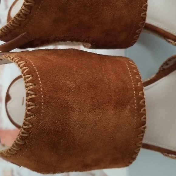 New Via Spiga Izett Suede Espadrille Wedge Sandals - Picture 9 of 11